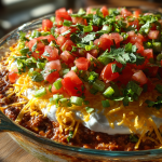 seven layer taco dip: the ultimate party favorite for any gathering