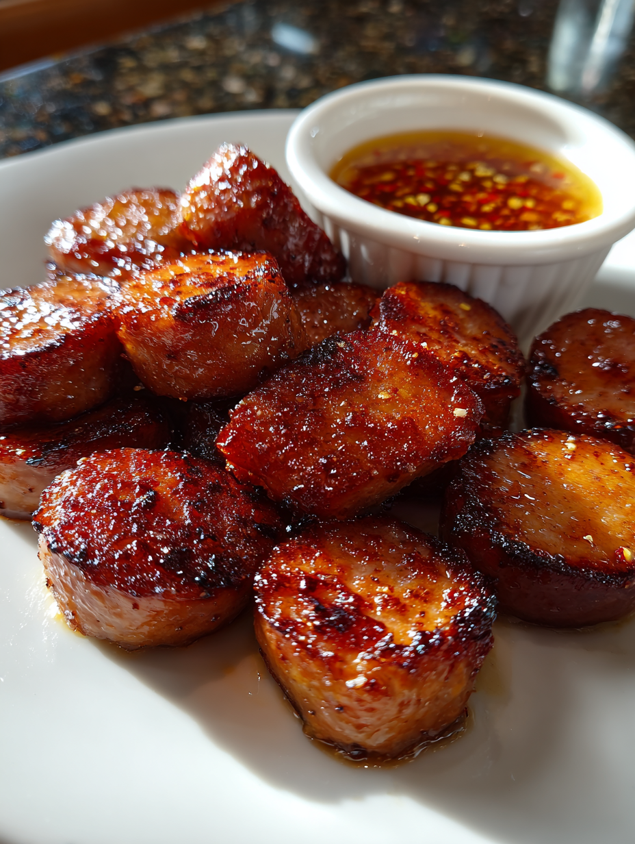 smoked sausage bites with dipping sauce: easy and delicious appetizer