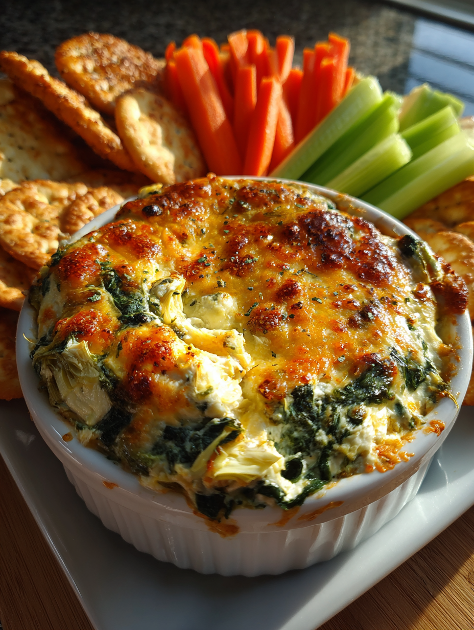spinach artichoke dip: creamy and deliciously cheesy goodness