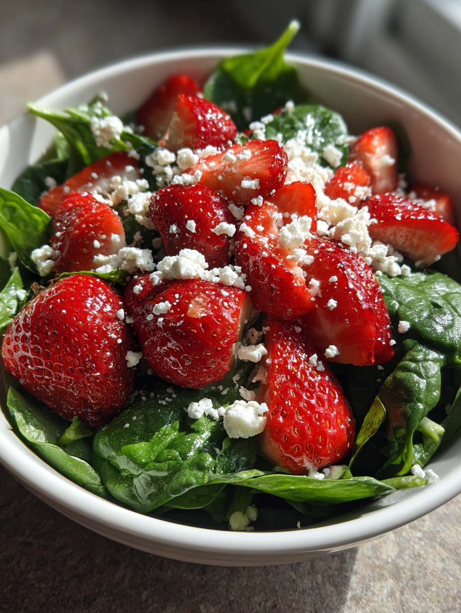 Strawberry Spinach Salad with Feta: A Delicious Summer Delight