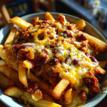 touchdown chili cheese fries: the ultimate game day snack delight