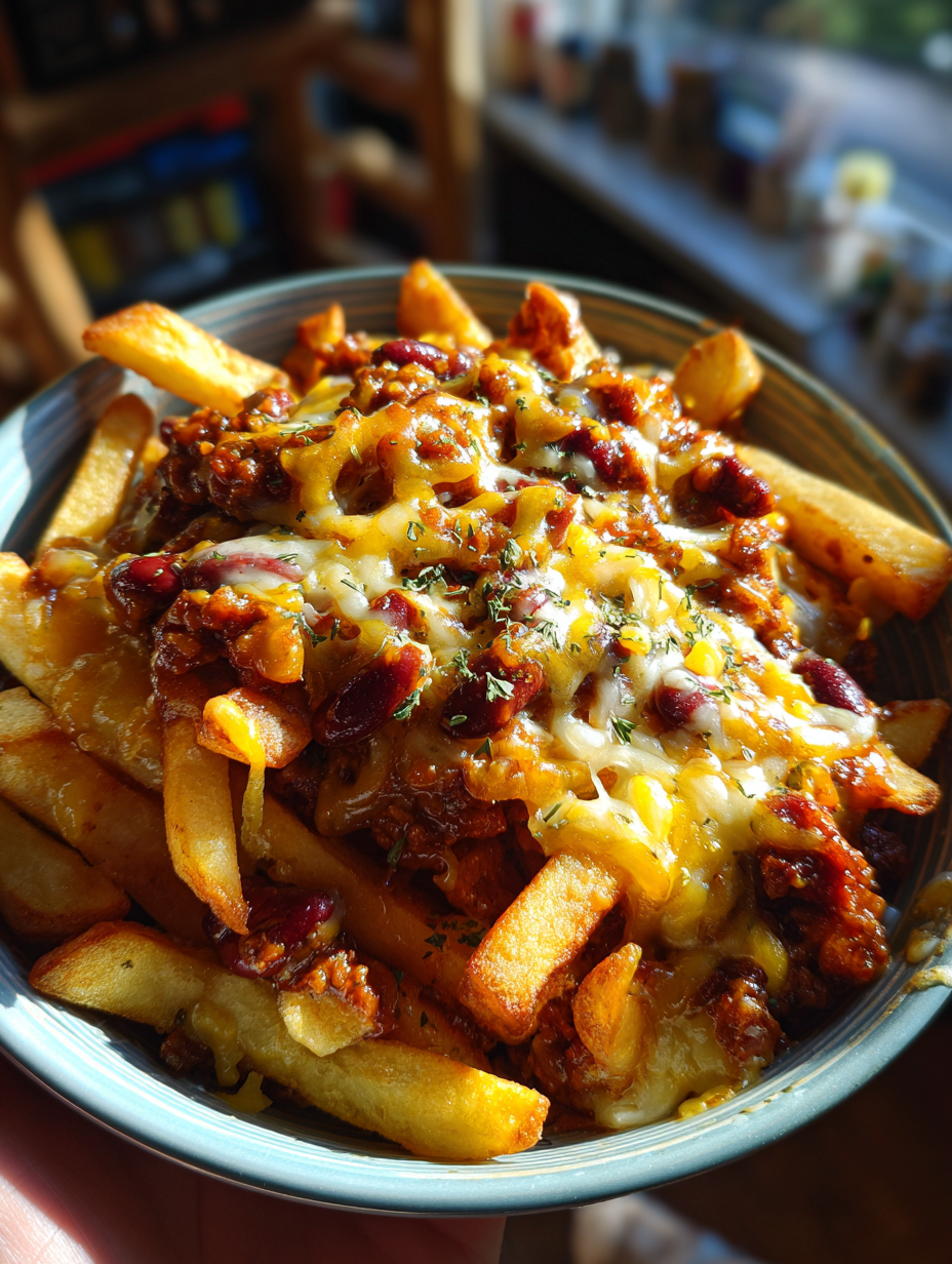 touchdown chili cheese fries: the ultimate game day snack delight