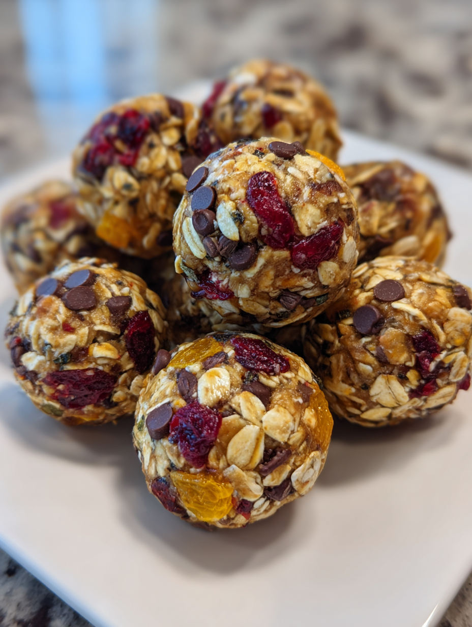 trail mix energy bites: easy no-bake snacks for energy boost