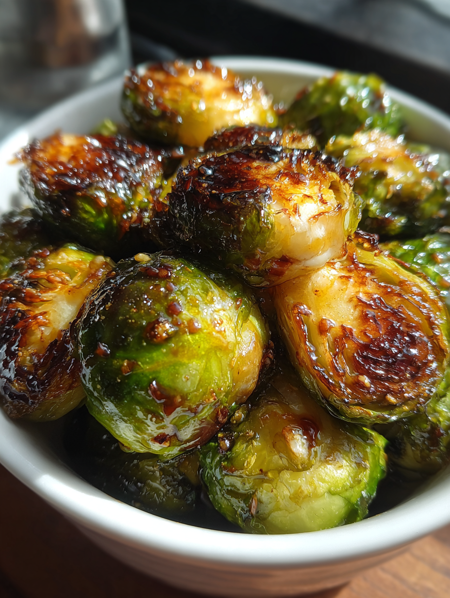 Air Fryer Brussels Sprouts with Balsamic Glaze: Perfectly Crispy Delight