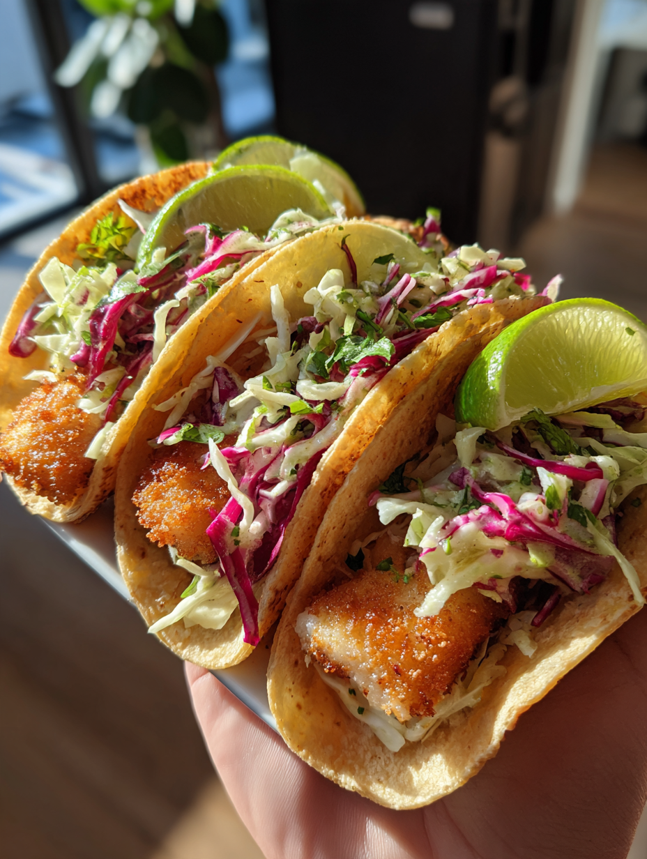 Air Fryer Fish Tacos with Cabbage Slaw: Crispy and Delicious Treats