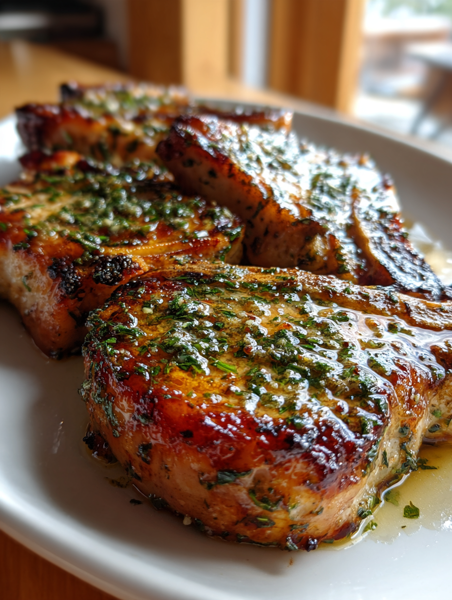 Air Fryer Pork Chops with Herb Butter: Deliciously Juicy and Flavorful