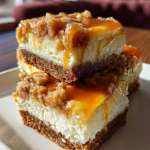 Caramel Apple Cheesecake Bars: Deliciously Creamy and Crunchy Delight
