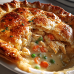 Chicken Pot Pie with Flaky Crust: Delicious Comfort Food Delight