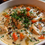 Creamy Chicken and Wild Rice Soup: A Deliciously Cozy Delight