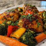 Sheet Pan Honey Mustard Chicken and Veggies: Delicious Roasted Medley